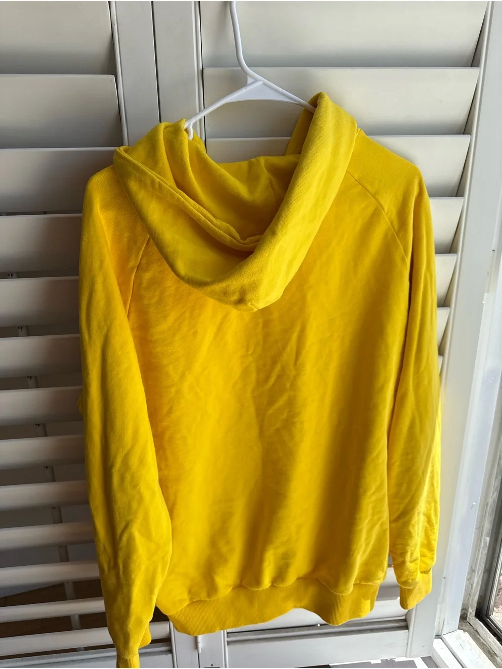 Balenciaga Men’s Yellow Crewneck Hoodie With 'The Power of Dreams' Logo